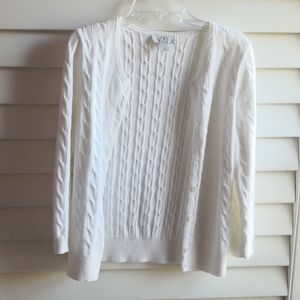Loft Cable Knit Cardigan